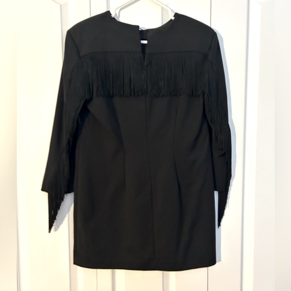 ✨NWT | Zara | Fringed Long sleeves Mini Dress - Picture 3 of 5